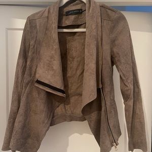 Zara faux leather jacket